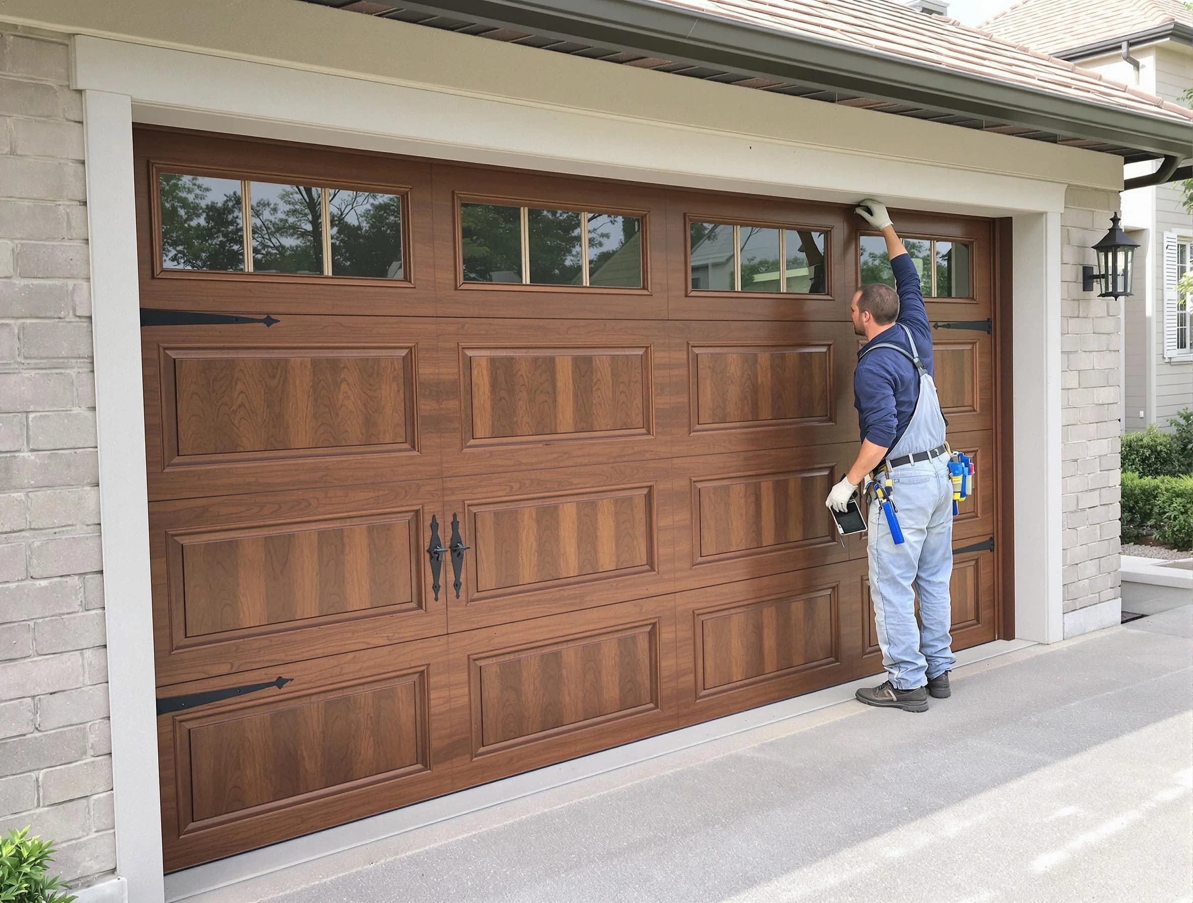 Custom garage door showcase by Snellville Garage Door Repair in Snellville