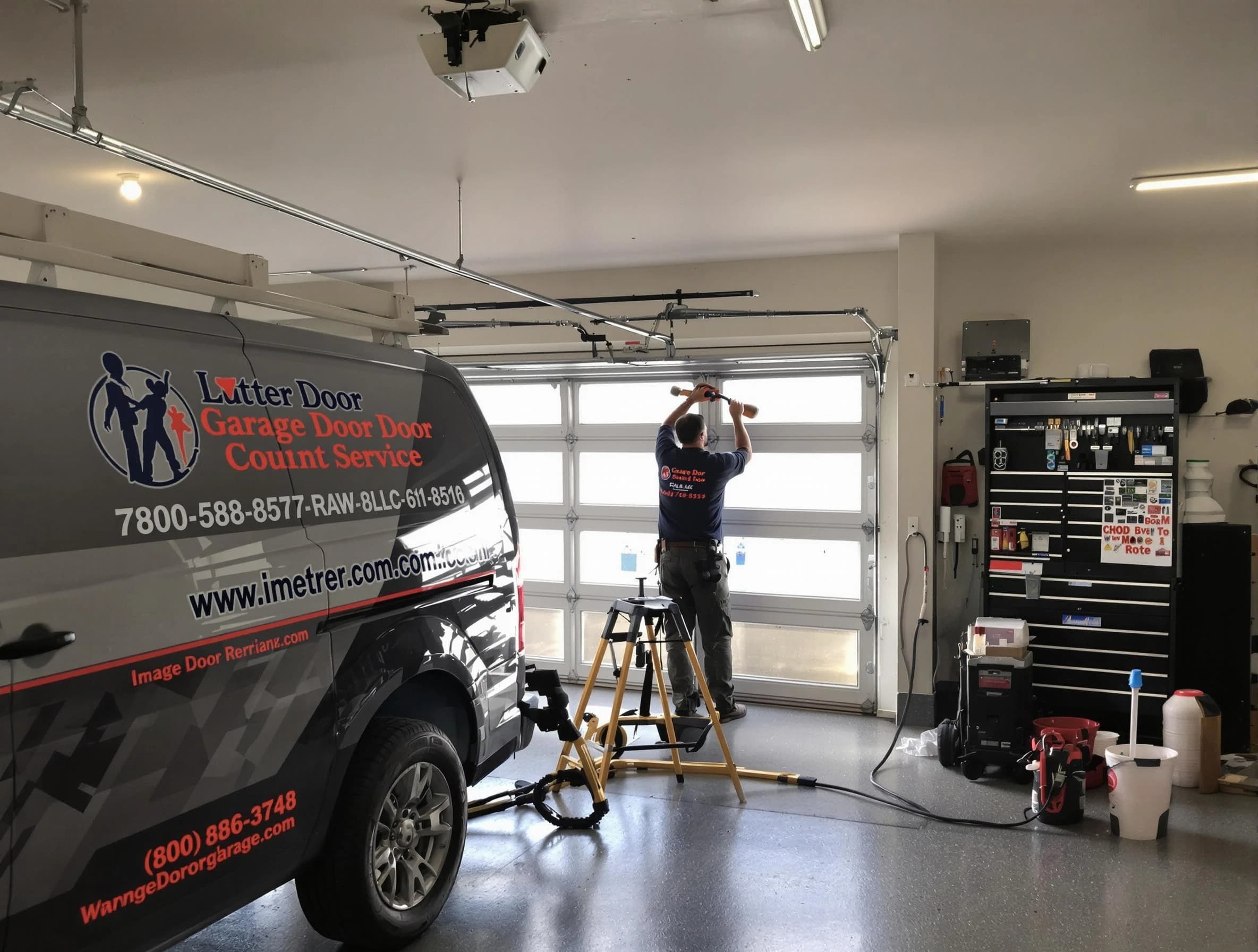 Snellville Garage Door Repair rapid response team performing same-day repair in Snellville