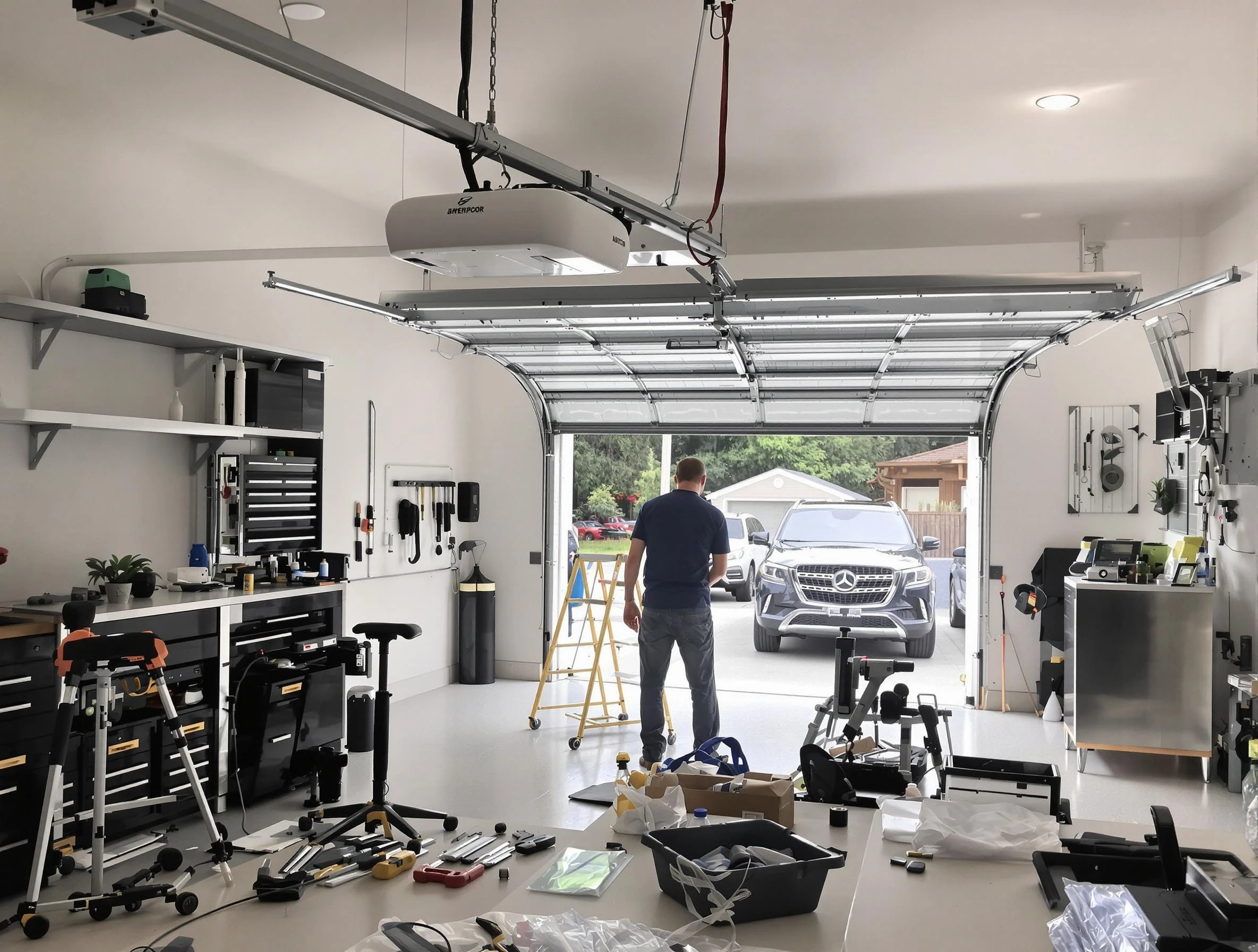 Garage door opener installation by Snellville Garage Door Repair in Snellville