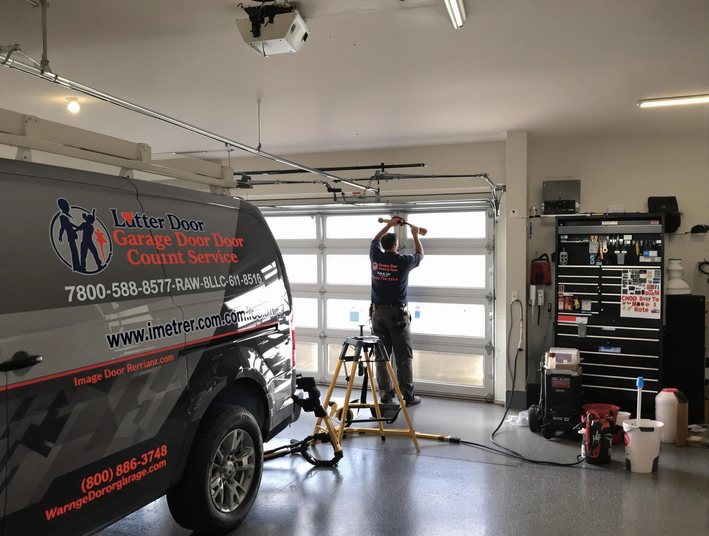 Snellville Garage Door Repair rapid response team performing same-day repair in Snellville